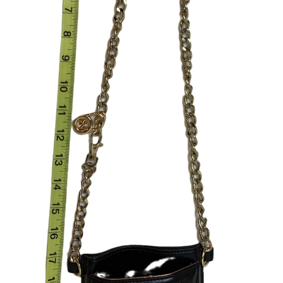 RARE TO FIND MK Studded Leather Crossbody Phone Bag adjustable Golden Chain - Picture 12 of 12